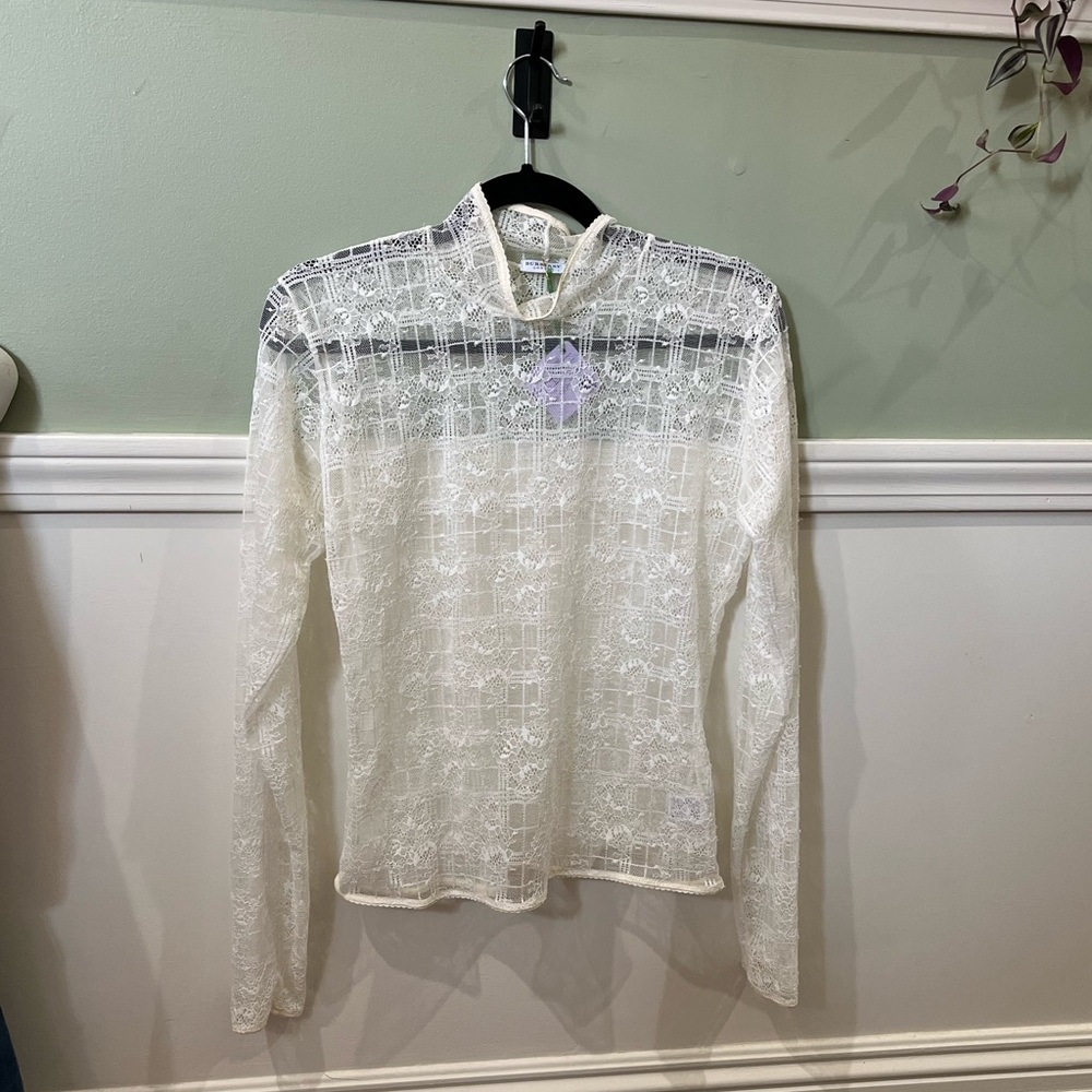 Burberry Lace Longsleeve Top